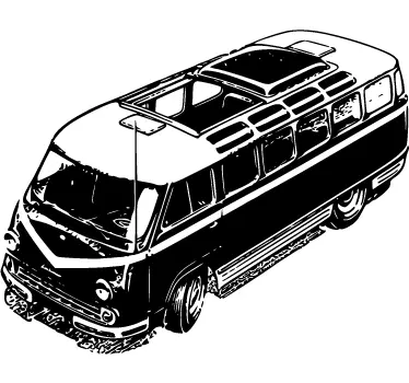 Classic Van Decorative Sicker - TenStickers