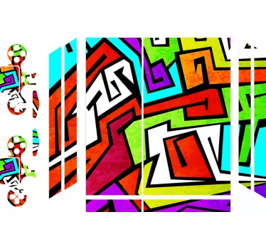 Classic graffiti PlayStation 4 decal - TenStickers
