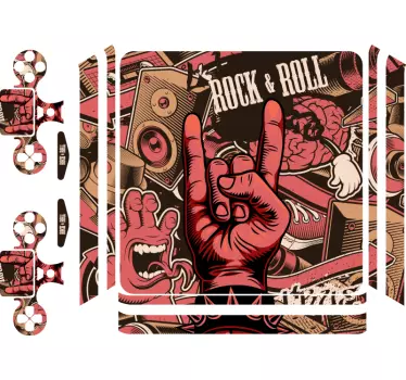 Ps4 skin rock and roll spirit - TenStickers