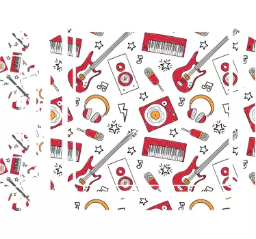 Ps4 skin musical elements pattern - TenStickers