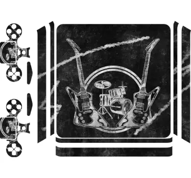 Ps4 skin for guitar drum set - TenStickers