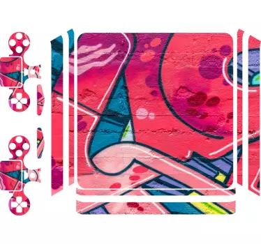 Graffiti street art  Playstation 4 stickers - TenStickers