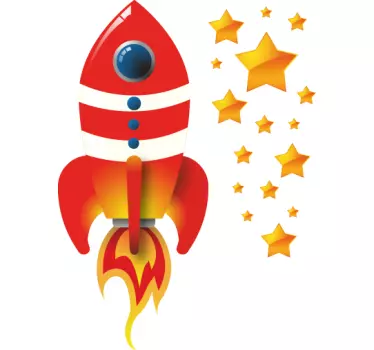 Spacecraft Kids Decal - TenStickers