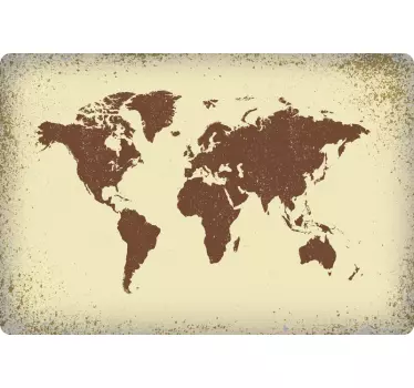 Laptop skin worldwide map outline - TenStickers