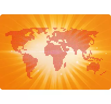 Laptop skin world map dots design - TenStickers