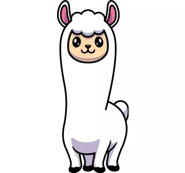 Alpaca sticker laptop stickers - TenStickers