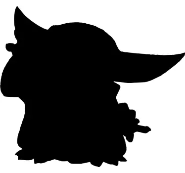 Laptop sticker character silhouette art - TenStickers