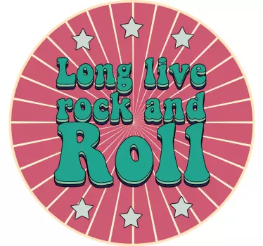 Music sticker bold rock vibes - TenStickers