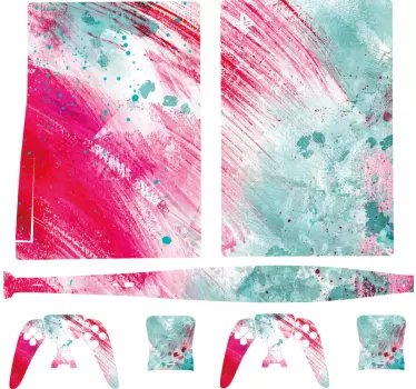 Ps5 skin abstract color currents - TenStickers