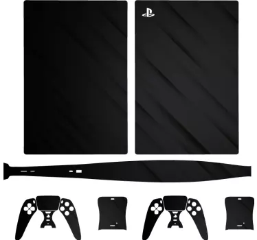 Ps5 skin black gaming accessory - TenStickers
