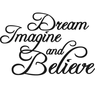 Inspirational phrase art quote sticker - TenStickers