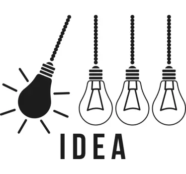 Idea with nice design inspirational quote stickers - TenStickers
