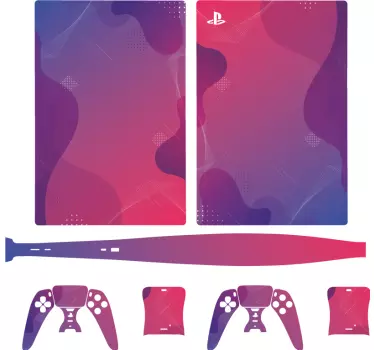 Gradient liquid abstract background Playstation 5 sticker - TenStickers