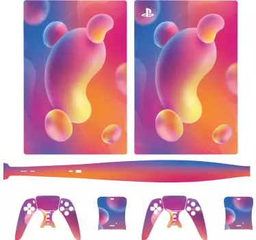 Ps5 skin vibrant shape covers - TenStickers