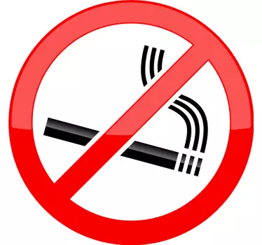 No Smoking Sticker - TenStickers