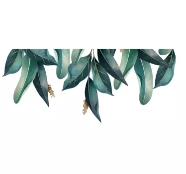 Hanging tropical leafs plant decals - TenStickers