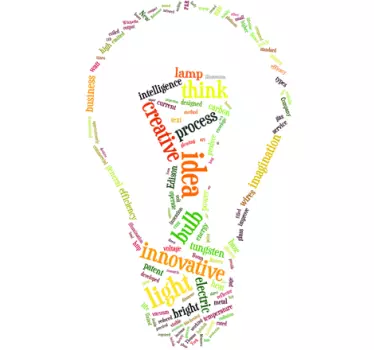 Light Bulb Idea Sticker - TenStickers