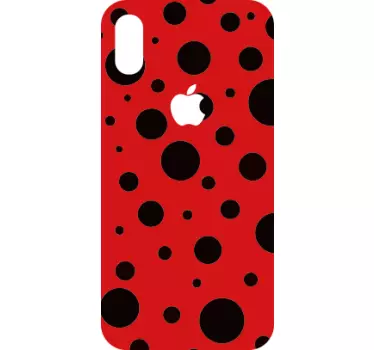 Iphone sticker red dot design - TenStickers