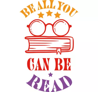 Quote sticker motivational reading quote - TenStickers