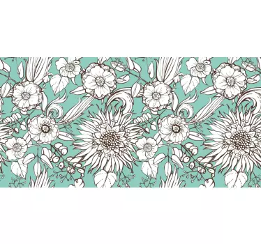 Sunflower pattern decals for furniture - TenStickers