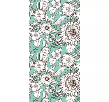 Sunflowers pattern window decal - TenStickers
