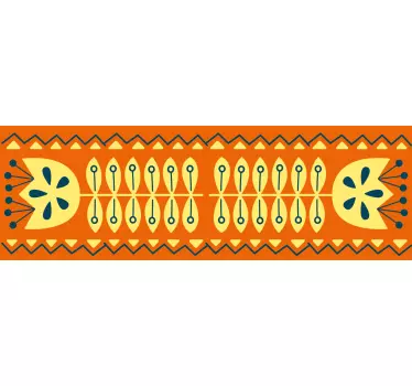 Beautiful colourful flowers border sticker - TenStickers