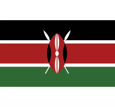 Kenya Flag Sticker - TenStickers