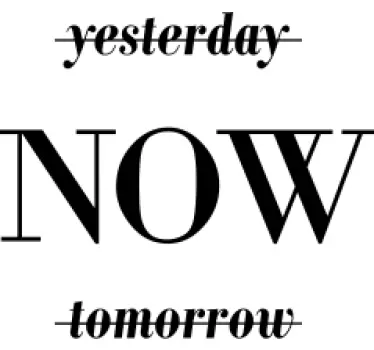 Quote sticker yesterday today tomorrow - TenStickers