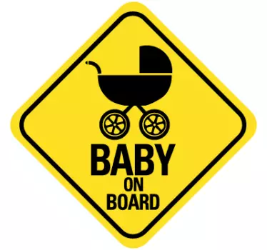 Buggy baby on board sticker - TenStickers
