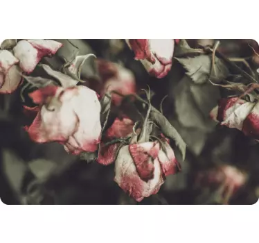 Laptop skin dried flower bouquet design - TenStickers