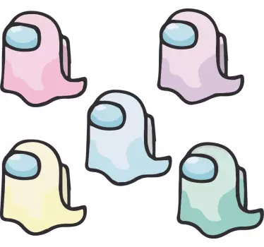 Laptop sticker colorful character designs - TenStickers