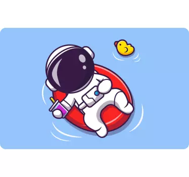 Laptop skin astronaut in space - TenStickers