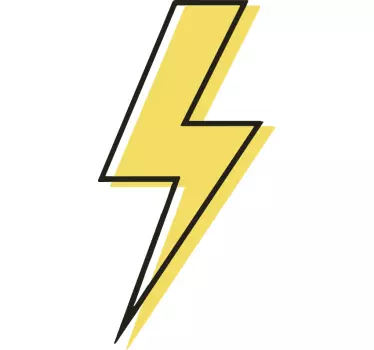 Laptop sticker lightning bolt symbol - TenStickers
