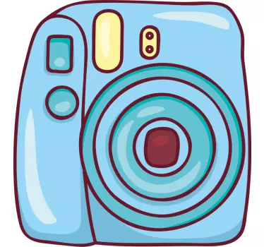 Polaroid camera small laptop stickers - TenStickers