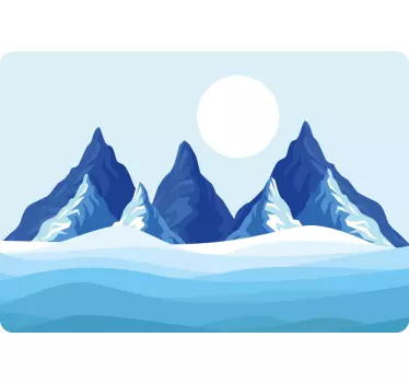 Laptop skin grand mountain range - TenStickers