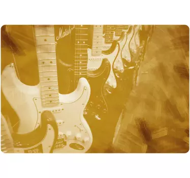 Laptop skin electric guitar collection - TenStickers