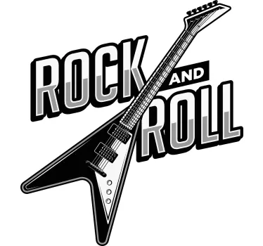 Music sticker electric guitar design - TenStickers