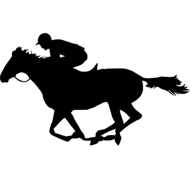 Football sticker horse racing excitement - TenStickers