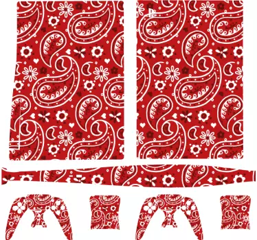Red design Playstation decal - TenStickers