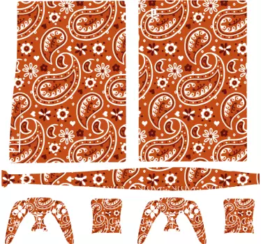 Ps4 skin with paisley design - TenStickers