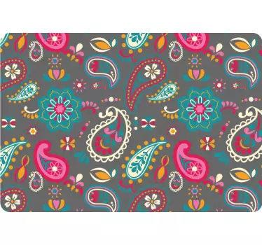 Laptop skin with vibrant botanical designs - TenStickers