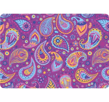 Laptop skin colorful paisley design - TenStickers