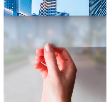 Translucent glass window sticker - TenStickers