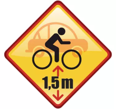 Distance Reminder Car Sticker - TenStickers