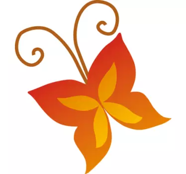 Fire Butterflies Wall Decals - TenStickers