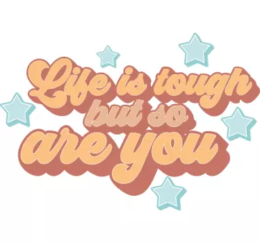 Inspiring affirmation quote quote sticker - TenStickers