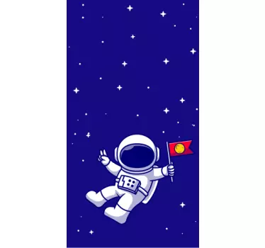 Iphone sticker cosmonaut in the cosmos - TenStickers