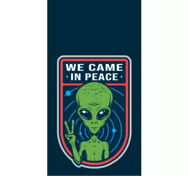 Iphone sticker alien encounter - TenStickers