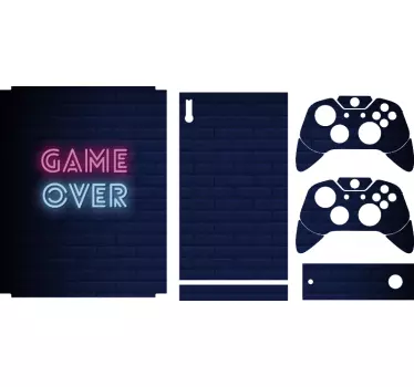 Game over neon sign xbox sticker - TenStickers
