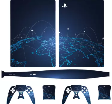 Ps5 skin global connection design - TenStickers